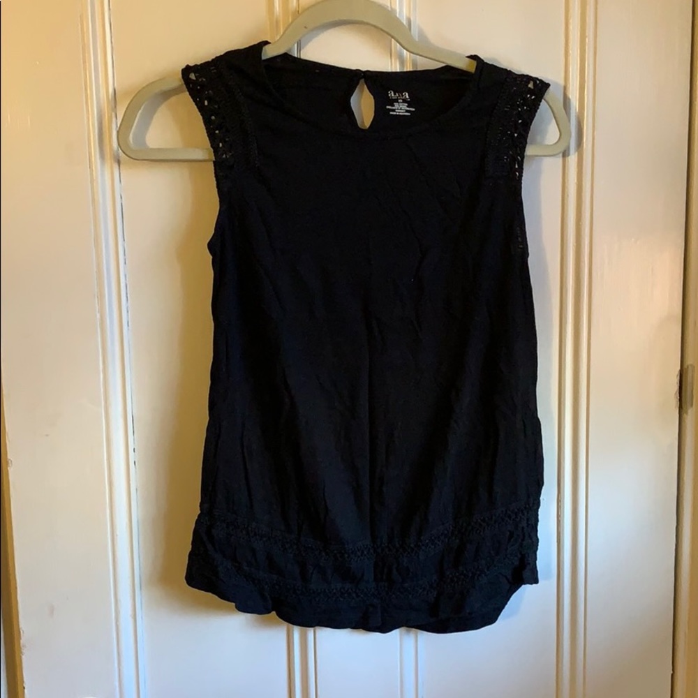 Black tank top